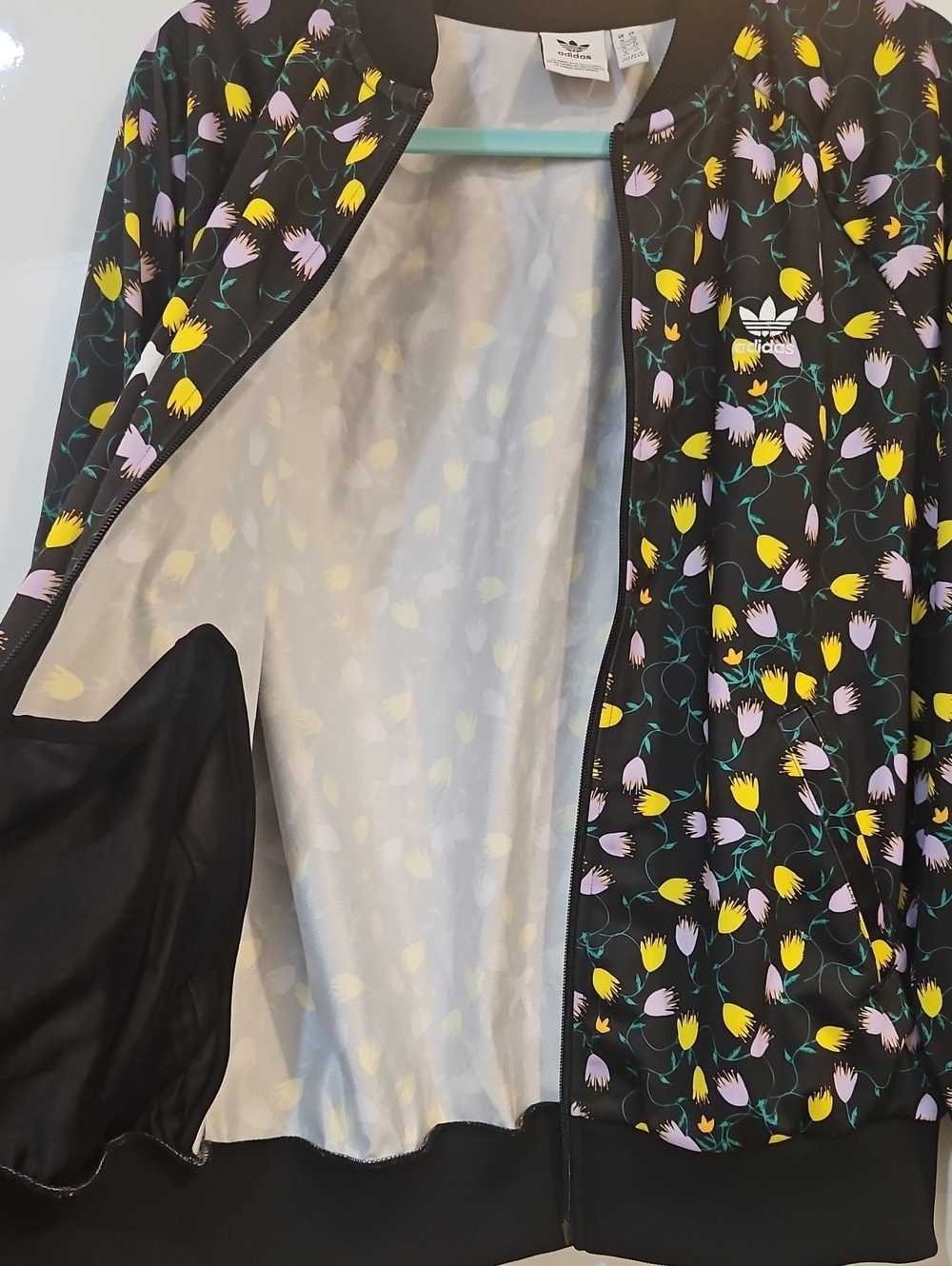 Adidas Floral Zip-Up Jacket - Picture 13 of 13